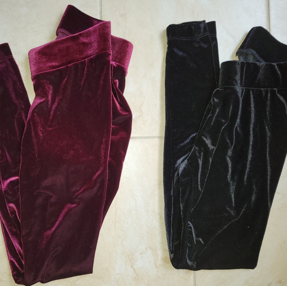 Old navy velour leggings, XS